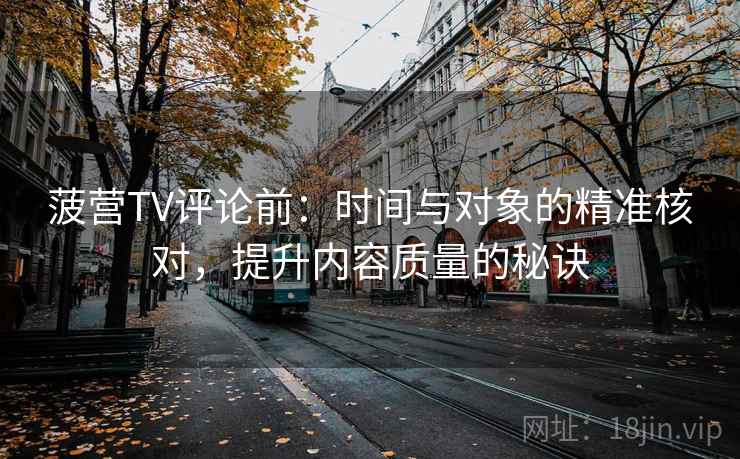菠营TV评论前：时间与对象的精准核对，提升内容质量的秘诀