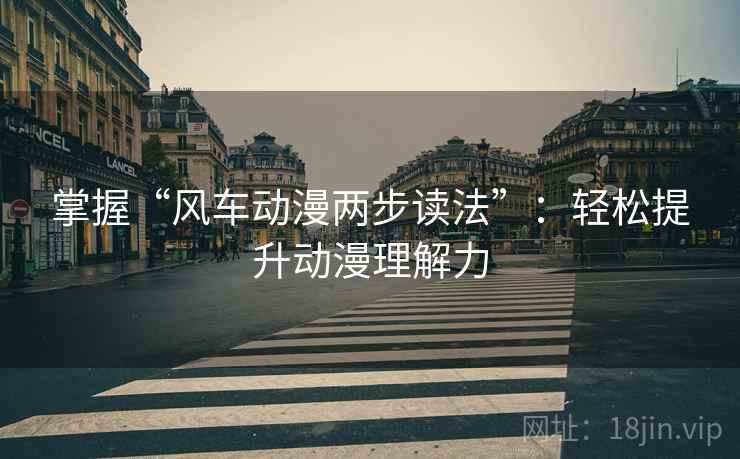 掌握“风车动漫两步读法”：轻松提升动漫理解力